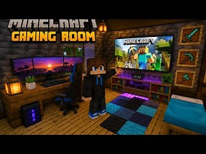 🏠 I Built the Ultimate Minecraft Gaming Room! 🎮🔥