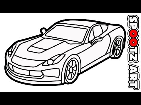 Draw a Sport Car - sketch drawing