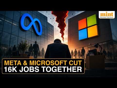 AI Vs Jobs: Meta Axes 8,000 Employees, Microsoft Slashes 8,750 Jobs | AI Push Sparks Mass Cuts