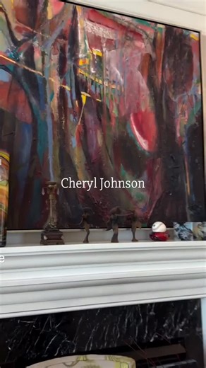 Cheryl Johnson | Contemporary Art on Instagram: "The most powerful rooms don’t shout; they resonate. For the collector who understands that a space is defined by its emotional gravity, I create work that serves as a visual anchor. My process is an exploration of the “good” in the world—a deliberate search for beauty through texture, cinematic light, and the serendipitous blending of oils. The most powerful rooms don’t shout; they resonate. For the collector who understands that a space is define