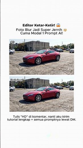 Turn blurry photos into HD instantly with just 1 AI prompt! #AI #PhotoEditing #BlurryPhoto #HDPho...