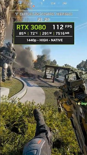 RTX 3080 on Battlefield REDSEC 1440p High Native