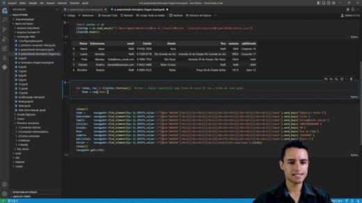 Preenchendo Formulario Origem Excel Automatico Python automação- Programação Python - ETL Avançado - | Edmilson Alves