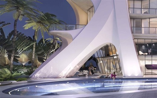 #扎哈哈迪德家具作品欣赏 #博物馆案例 扎哈·哈迪德丨博物馆丨Zaha Hadid's One Thousand Museum tower tops out i