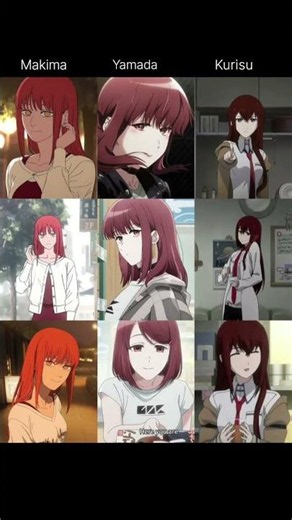 Makima vs Yamada vs Kurisu 🔥 | Best Red-Haired Anime Girl?