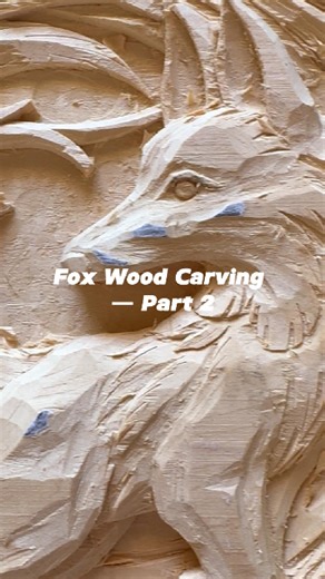 The second stage of our fox wood carving — the fine shaping process. Every curve, every texture is refined by hand to reveal the soul of the wood. A calm journey of patience and precision. #woodcarving #HandcraftedArt #craftsmanship #foxart #NatureInspired | YX Wood Carving