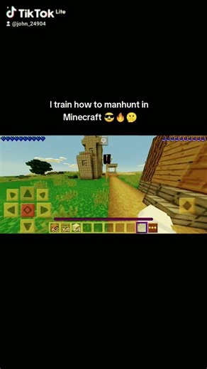 #minecraft how to train Manhunt 🤫😎🔥