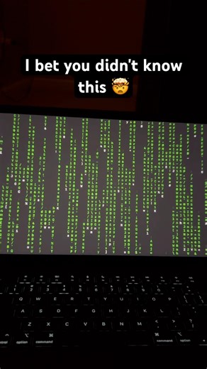 I typed one command on my macbook this happened 👀#macbook #macos #terminal #coding #tech #matrix