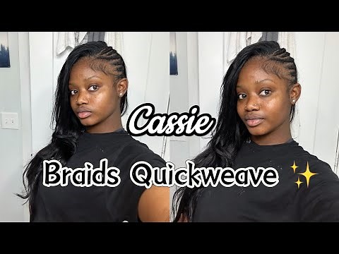 How to Cassie Braids Quick Weave 😍✨