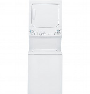 GE Unitized Spacemaker® 3.2 DOE cu. ft. Washer and 5.9 cu. ft. Gas Dryer|^|GUD27GSSJWW