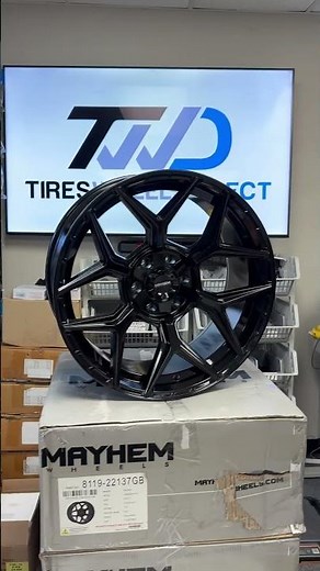 Mayhem Wheels style 8119 Vanquish size 22x10 offset -19 bolt pattern 6x135/6x139.7 Black