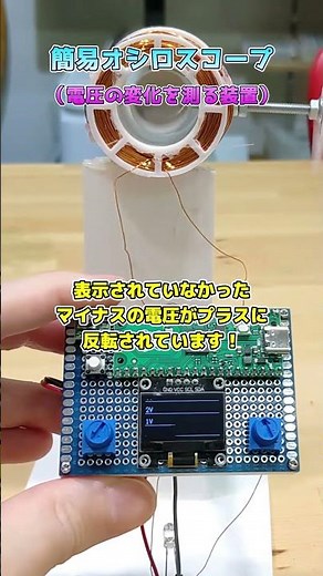 簡易オシロスコープ #raspberrypipico #電子工作 #自作オシロスコープ