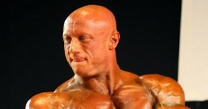 British bodybuilder/hairdresser Simon Ackroyd