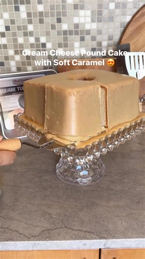 The pan is available at oldcountrykitchenware.com! Recipe below 1 pound (4 sticks) butter, room temp. 2 packages (16 oz) cream cheese, room temp. 1 teaspoon salt 1 tablespoon vanilla extract 4 cups sugar 10 large eggs, room temp. 4 ½ cups cake flour or White Lily All Purpose Flour Preheat oven to 300°F. Prepare Old Country Kitchenware square tube pan by brushing with pan coat (if using two piece pan, fit with a parchment paper square between the two pieces first). Beat butter and sugar in the bo