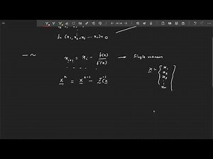 Lecture 8a: Solving System of Non-Linear Equations using Newton-Raphson