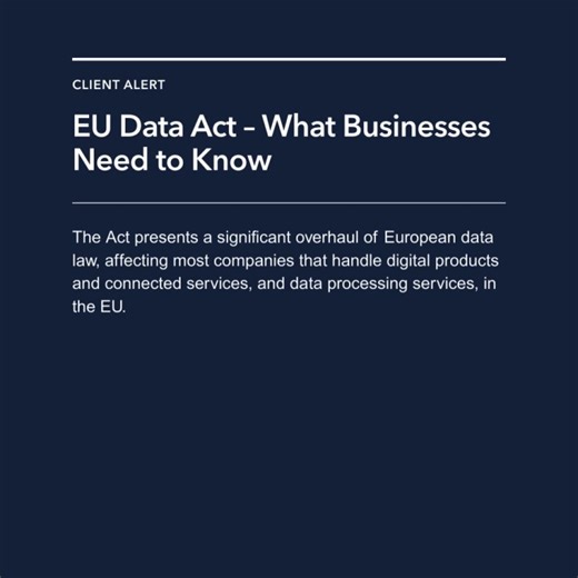 EU Data Act: Latham's Insights on EU Data Law | Latham &amp; Watkins posted on the topic | LinkedIn