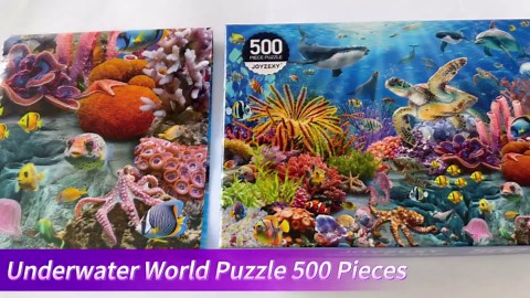 500 Piece Puzzles for Adults, Underwater World Jigsaw Puzzles 500 Pieces Ocean Scene Challenging Puzzle