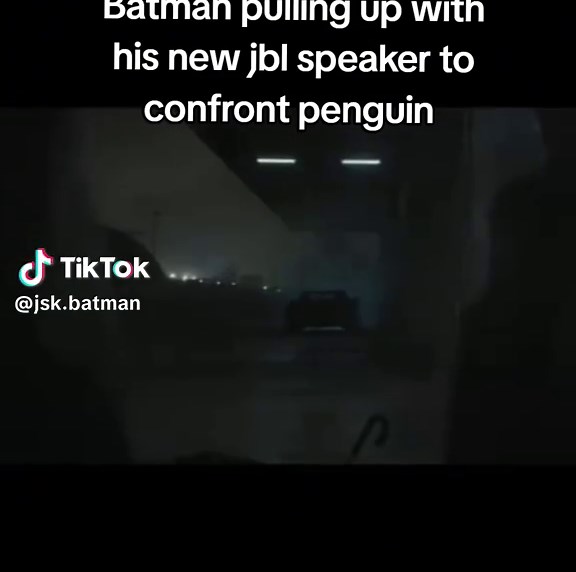 Batman Confronts Penguin with JBL Speaker