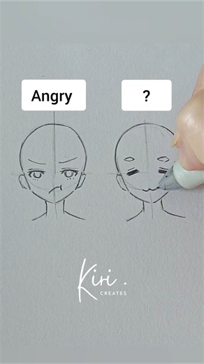 How to draw anime expressions Angry VS ??? #howtodrawanime #howtodraw #draw #mouth