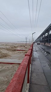 Water flow at high extreme Danger level | Koshi Barrage