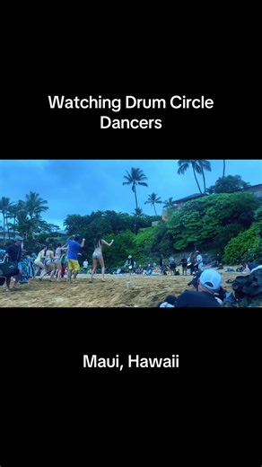 Drum curcle at sunset at Po'olenalena Beach, Maui #sunsetmaui #mauitourists #mauiculture #mauihawaii #hawaiian
