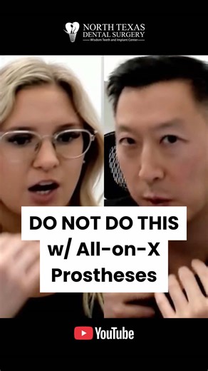 Dr. Daniel Choi sits down with Kaylon (our Practice Manager) to unpack the number one mistake with All-on-4: rushing into a FINAL within 24–48 hours. 🚫🦷 Here’s why we wait ~5–6 months after surgery before your monolithic zirconia final: • Bone & gum REMODELING → early finals = gaps, food traps, lisps • Bite & function need time to dial in (your implants are still healing) • Aesthetics evolve—temporaries let you test shape/shade and request changes • Flexibility to address any implant issues BE