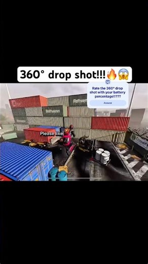 Is this 360° drop shot skill or luck?! #1v1 #codm #codshorts #shorts #gaming #codchamps #codmloadout
