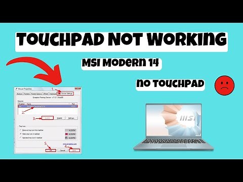 How to Fix MSI Modern 14 Touchpad Not Working issue Windows 10, 11