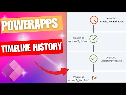 PowerApps - Build Timeline or Approval History Control