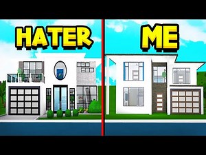 THIS HATER CHALLENGED ME TO A BLOXBURG BUILD OFF!! (Roblox)