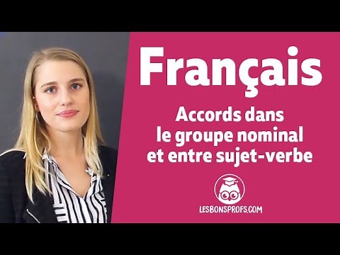 Accords dans le groupe nominal et entre sujet-verbe - Français - Seconde - Les Bons Profs