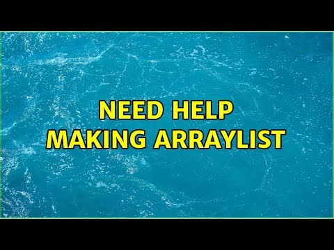 Need help making ArrayList