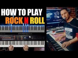 How To Play Left Hand "Rock n Roll" Bass on Keys - Easy / Intermediate / Hard