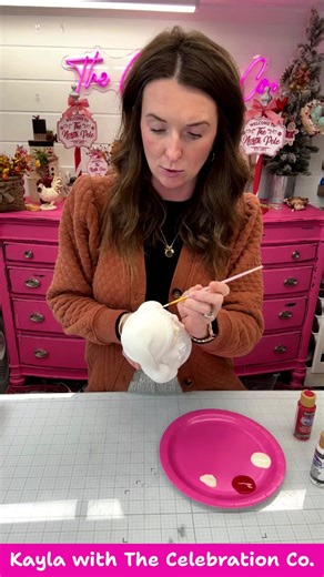 We have a new product and it is the cutest Santa Bust. Ready for you to paint or decorate however you please. I am painting on up now. | The Celebration Co.