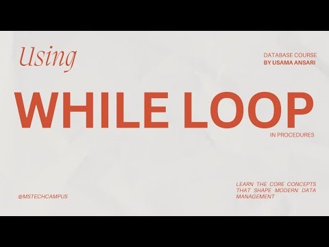 #20 Using loops in MySQL