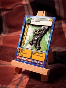 Gotsumon - Vintage Digimon Trading Card Alter (minimalist) - Etsy