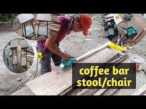 How to make stool bar using wood lumber