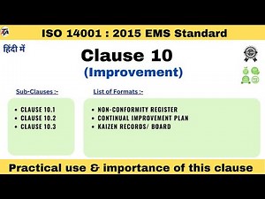 ISO 14001 2015 Clause 10 | Continual Improvement, NC & Corrective Action I ISO 14001 Clause 10
