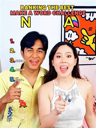 Ranking The Best Make A Word Challenge#YouTube #challenge#funny #wordplay#shorts