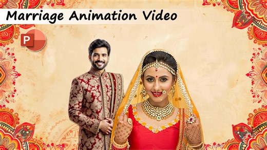 8.4K views · 71 reactions | MS PowerPoint Marriage Slide Design  | Wedding Invitation PPT Design  | Creative PPT Tricks & Tips 2025 #ppt #powerpoint #marriage #animation #video #viral #tranding #tutorial #msoffice #tranding #insta #sadhi | Aniket Kumar | Facebook