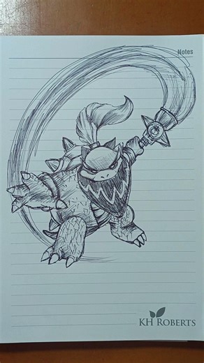 Drawing Bowser Jr, From Super MarioGalaxy#supermariobros2