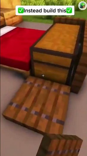 How to Build a Hidden Chest Bed in Minecraft! 🛏️🔒