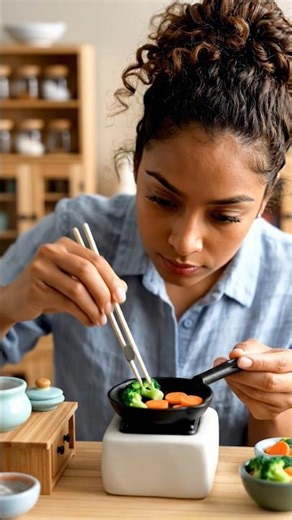 Satisfying Mini Cooking ASMR Tiny Kitchen Sounds #ai #ytshorts #aianimation #trending #cookingshorts