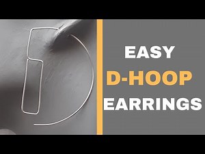 Beginner Friendly Wire Geometric D Shaped Hoop Earrings | Easy Wire Jewellery Making