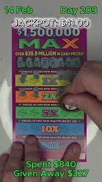 How Much I've Lost Chasing the Lottery #scratchoff #gambling #lottery