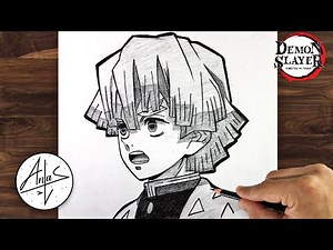 How To Draw Zenitsu | Demon Slayer Drawing
