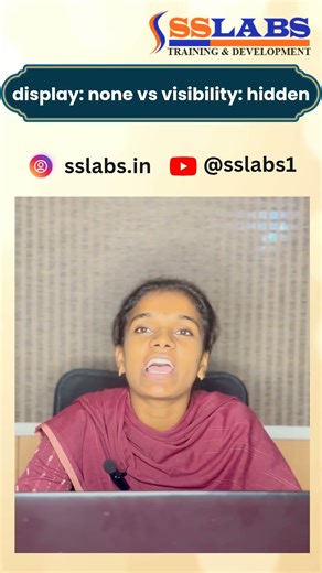 CSS Interview Question 🔥 display:none vs visibility:hidden | CSS Basics | SSLABS