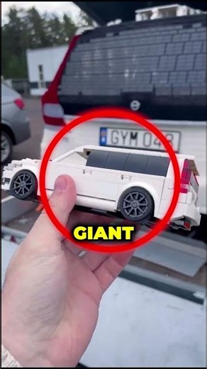 He Built A Functional Car With LEGOS... (@brickscale.ab)