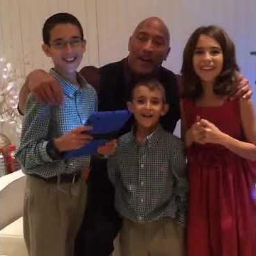 Dwayne Johnson "The Rock" With His Family