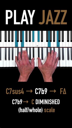 ✨Jazz Short #63 ☕️ Vsus-V–I ideas #hitpiano #jazzmasters #jazzmusic #modaljazz #pianotutorial